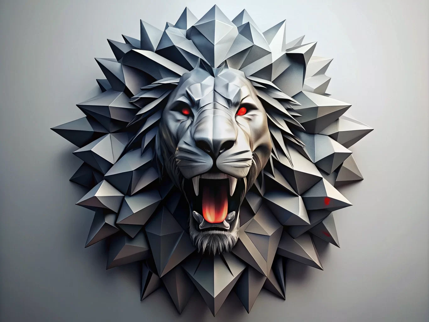 Скульптура головы льва в стиле модерн+pinterest